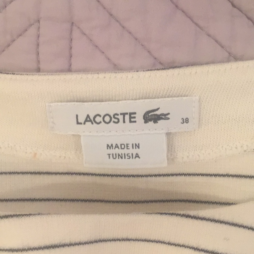 Striped Lacoste shirt Sz S - Picture 4 of 4
